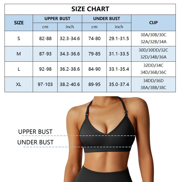 Top bra blanco deportivo mujer