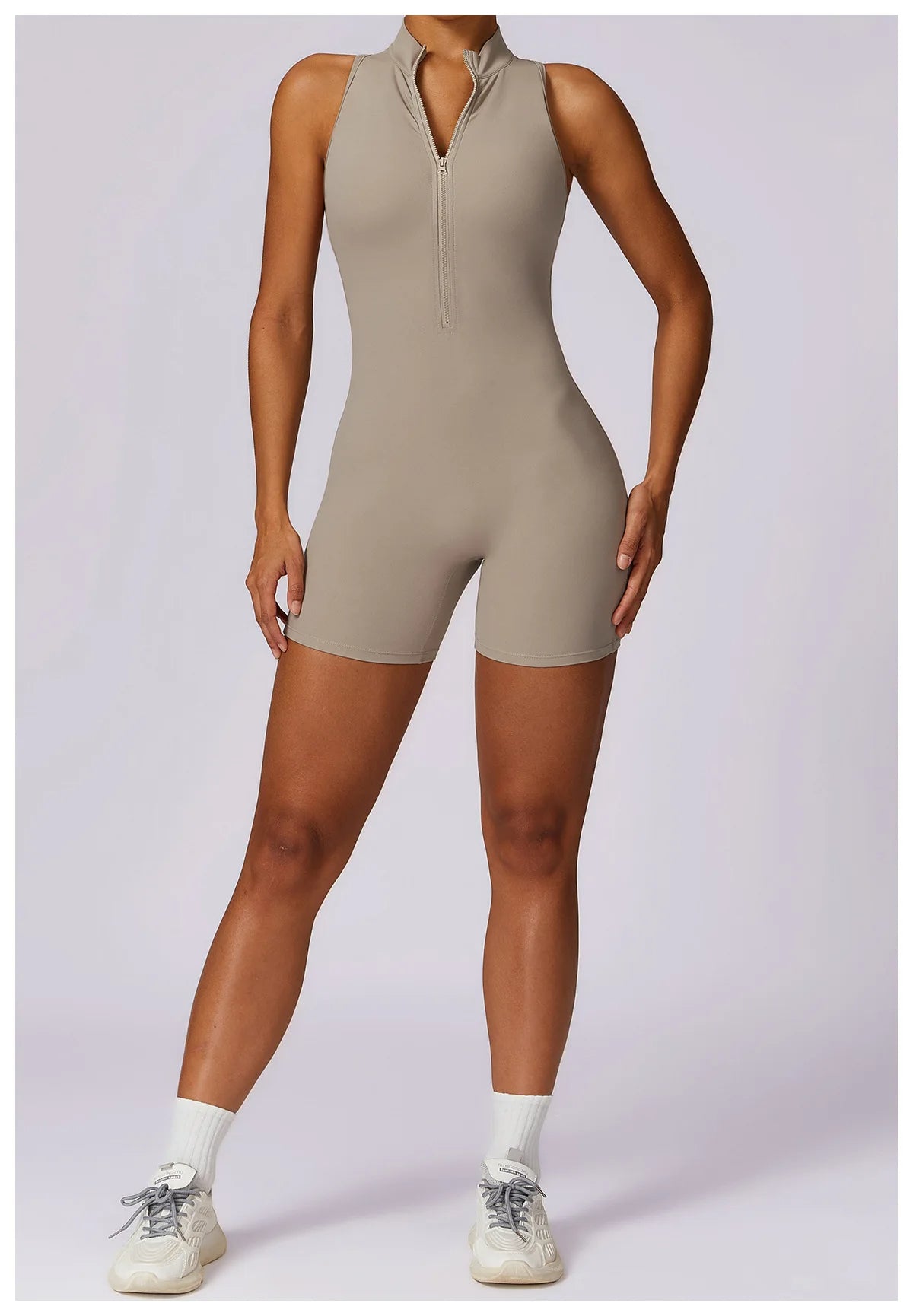 Pink Workout Short Jumpsuit Set