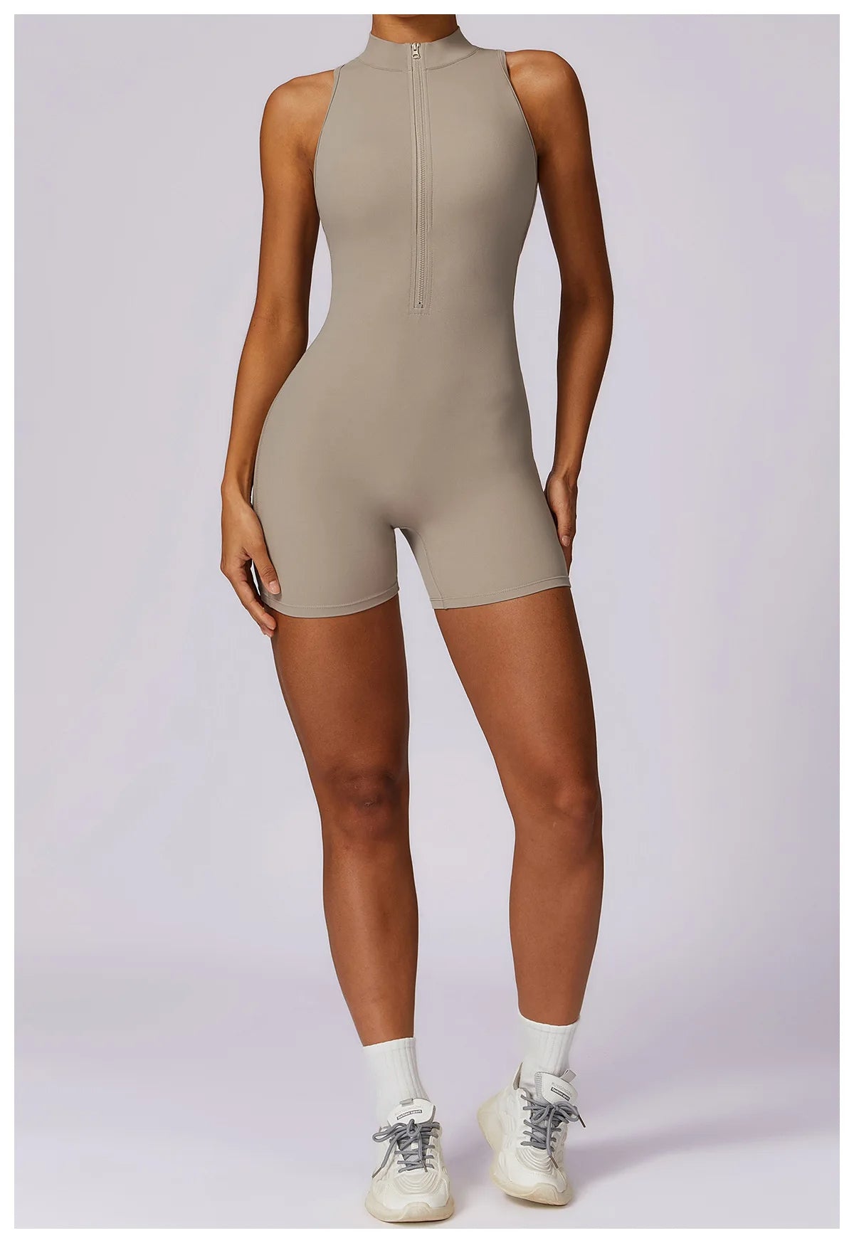 Pink Workout Short Jumpsuit Set