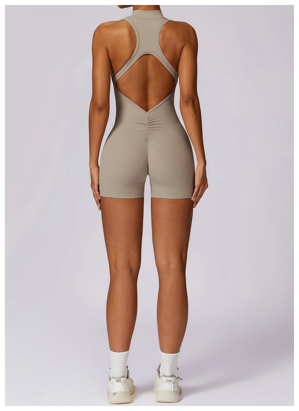 Pink Workout Short Jumpsuit Set