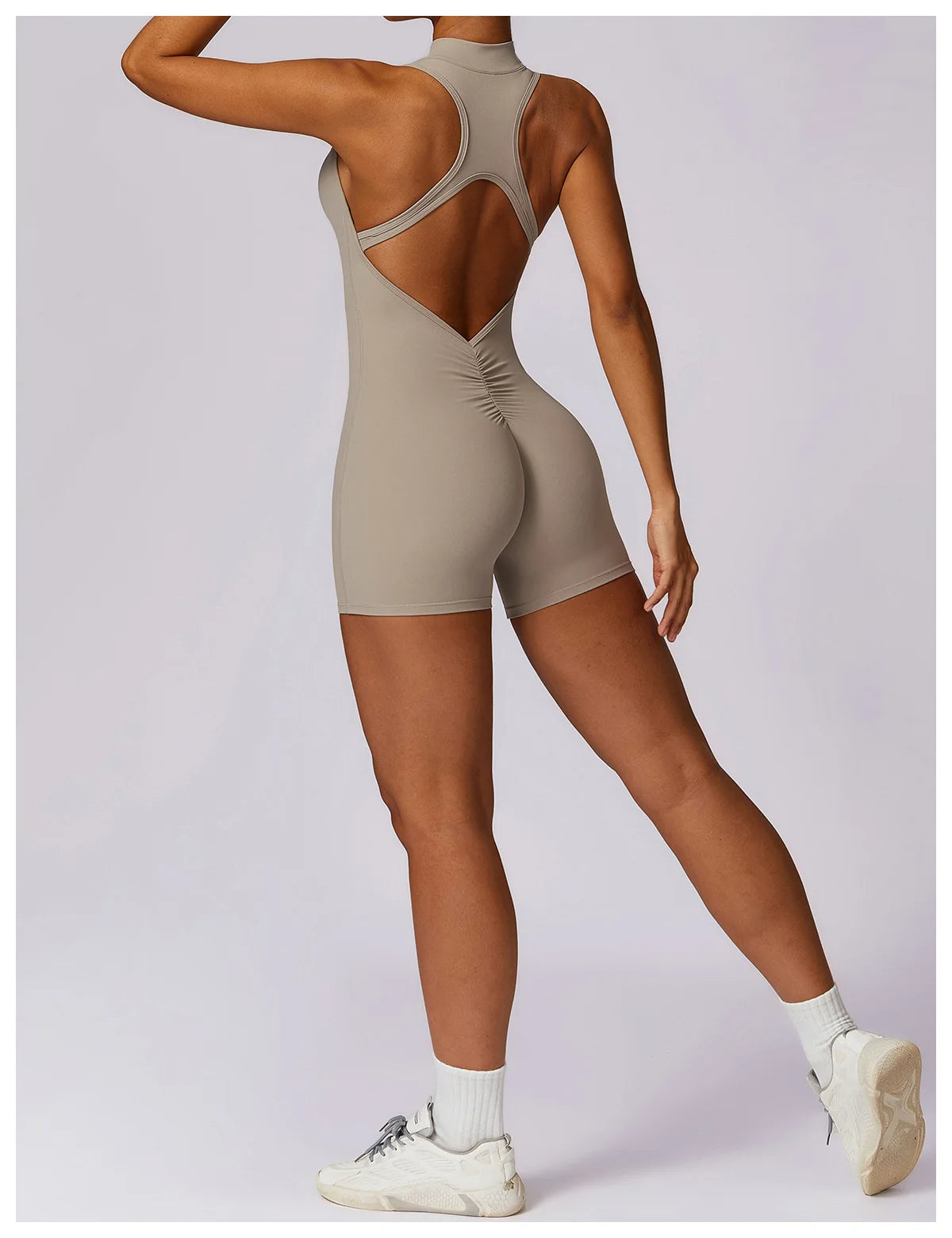 Pink Workout Short Jumpsuit Set
