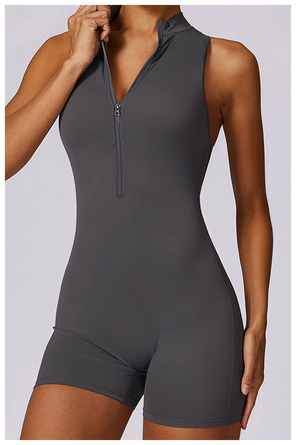 Pink Workout Short Jumpsuit Set