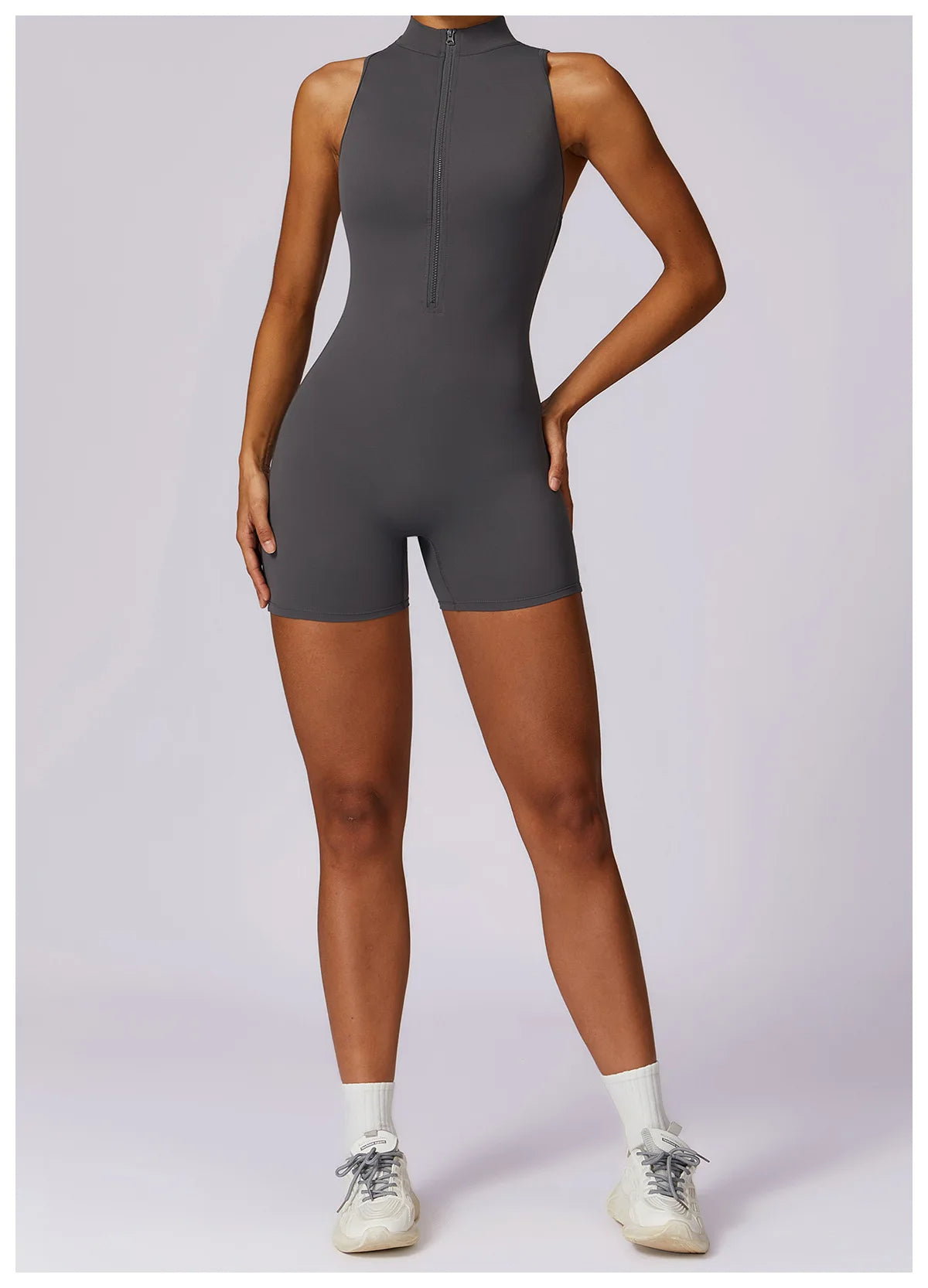 Pink Workout Short Jumpsuit Set