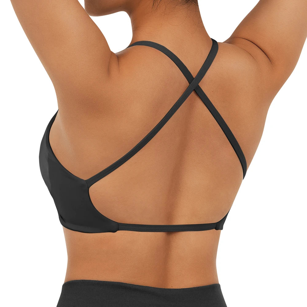 Top bra blanco deportivo mujer