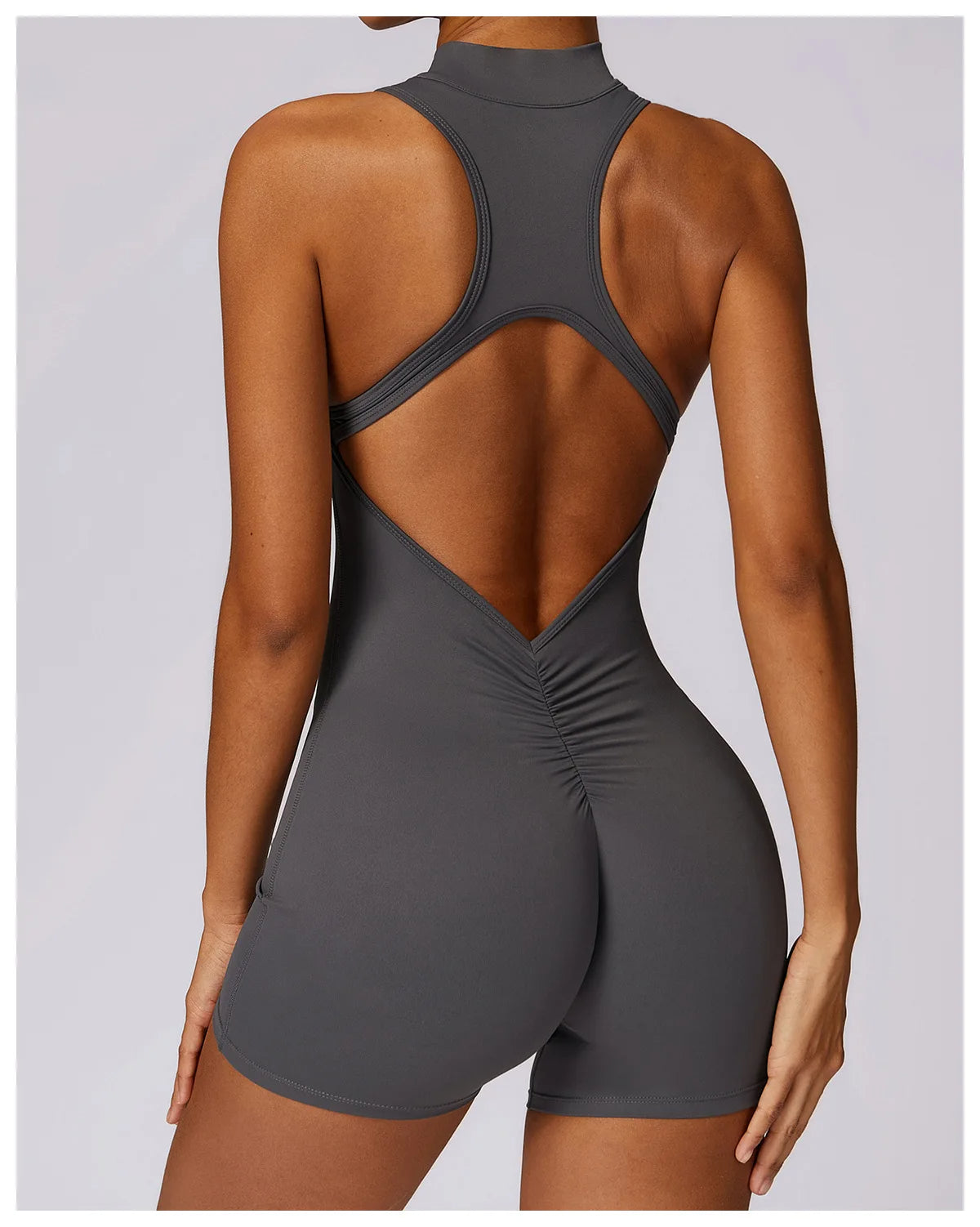 Pink Workout Short Jumpsuit Set