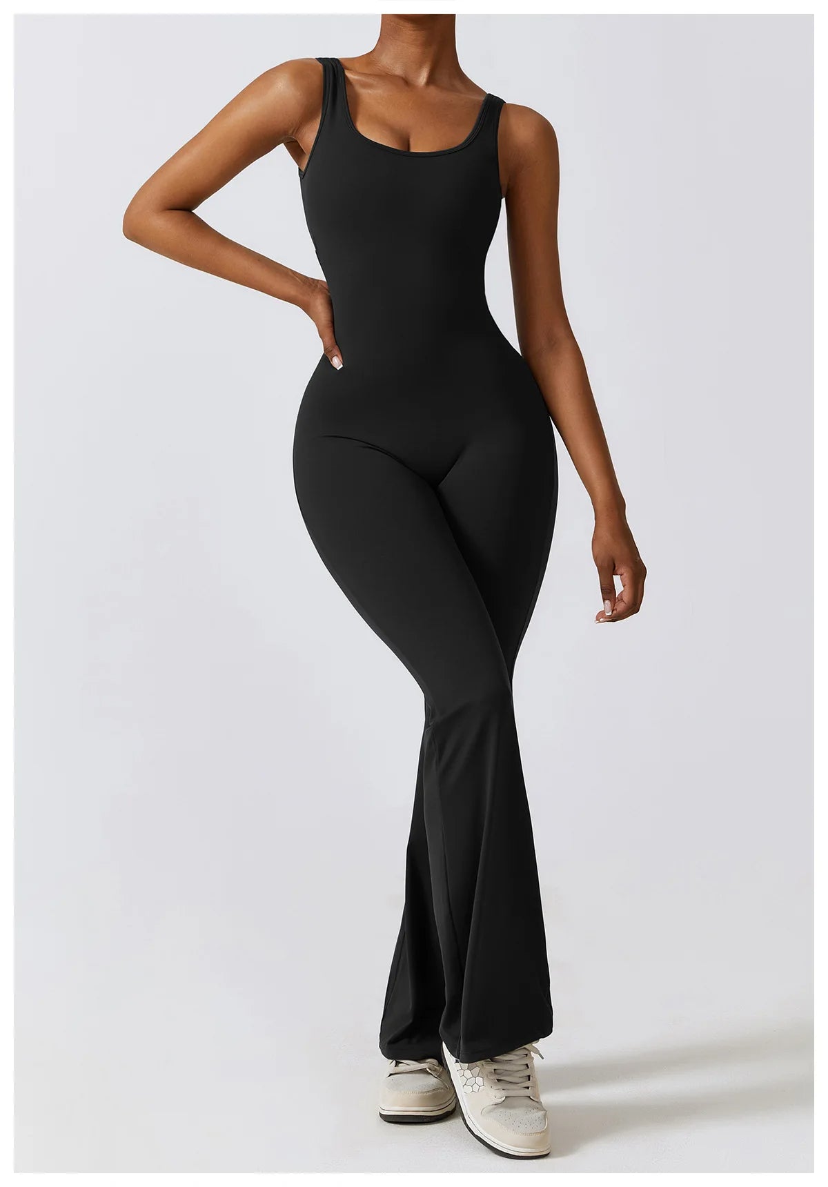 Black women's gym set