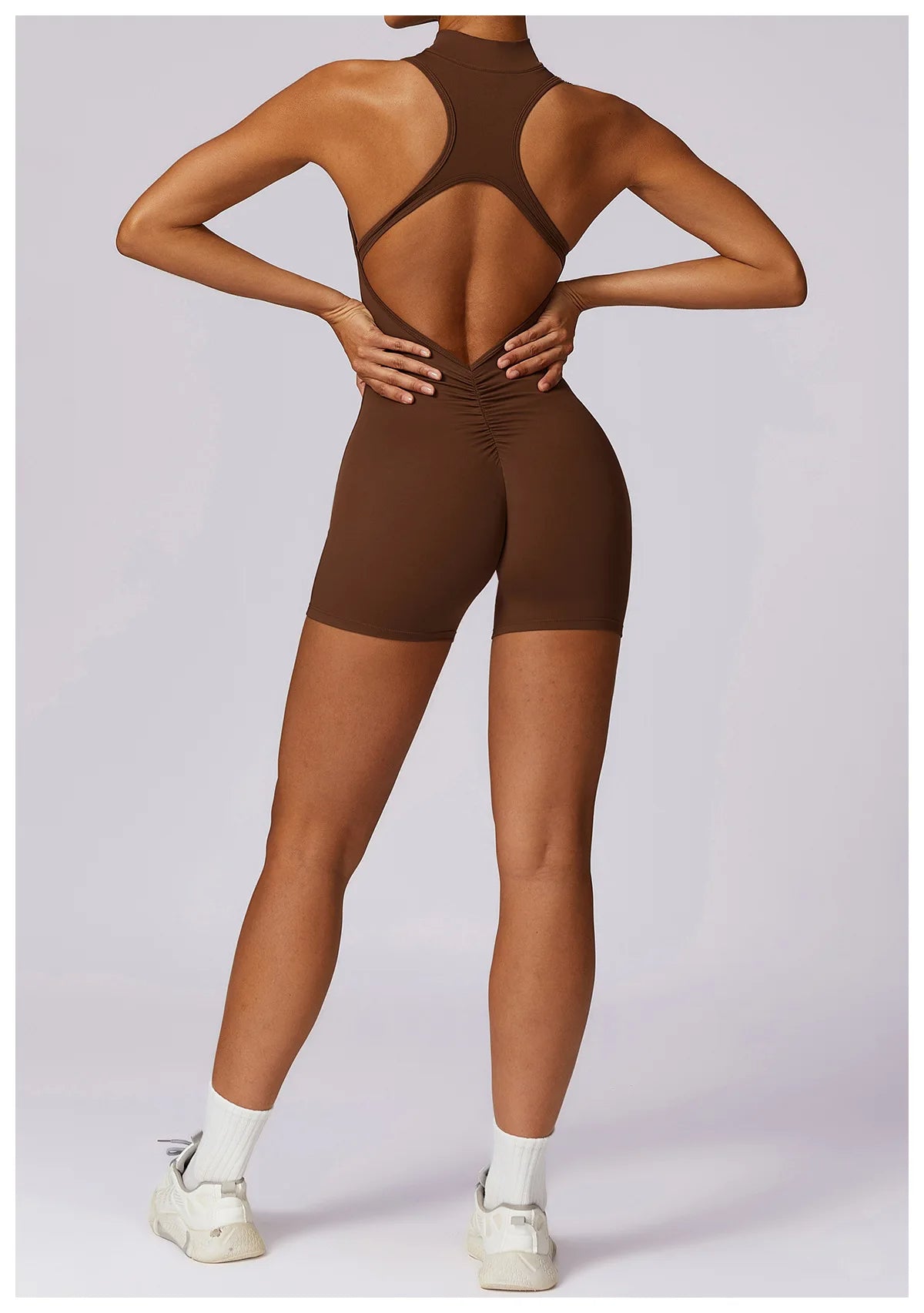 Pink Workout Short Jumpsuit Set