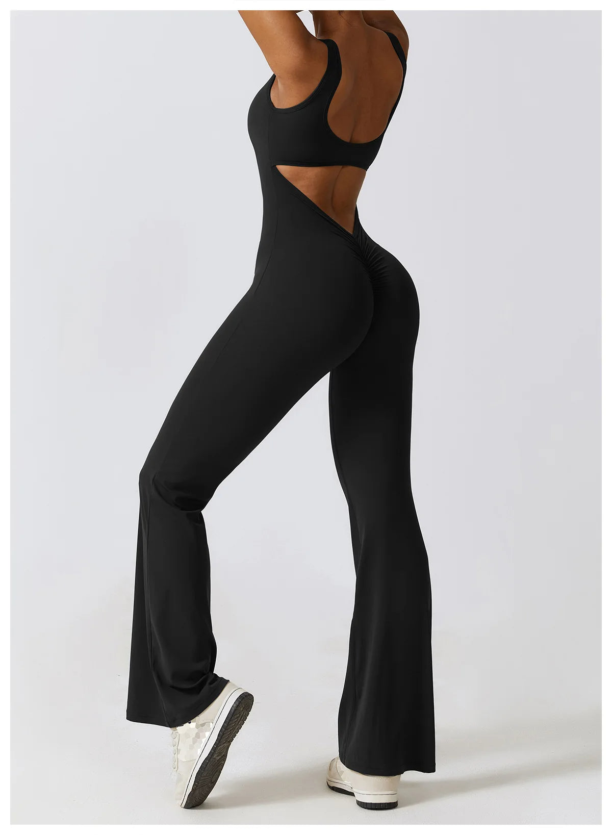 Black women's gym set