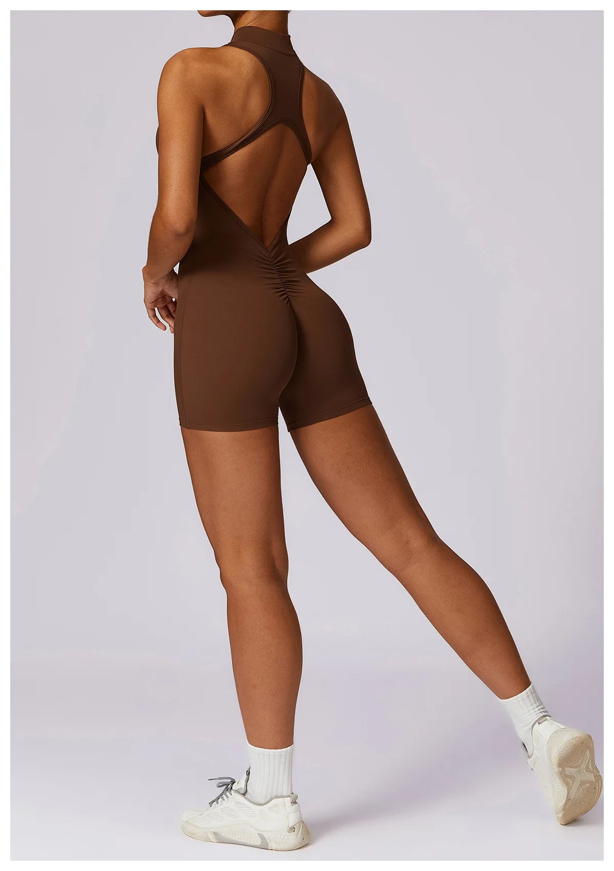 Pink Workout Short Jumpsuit Set