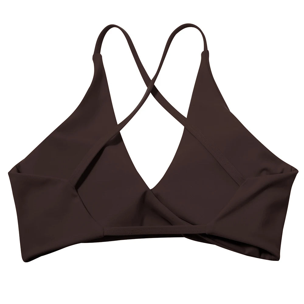Top bra blanco deportivo mujer