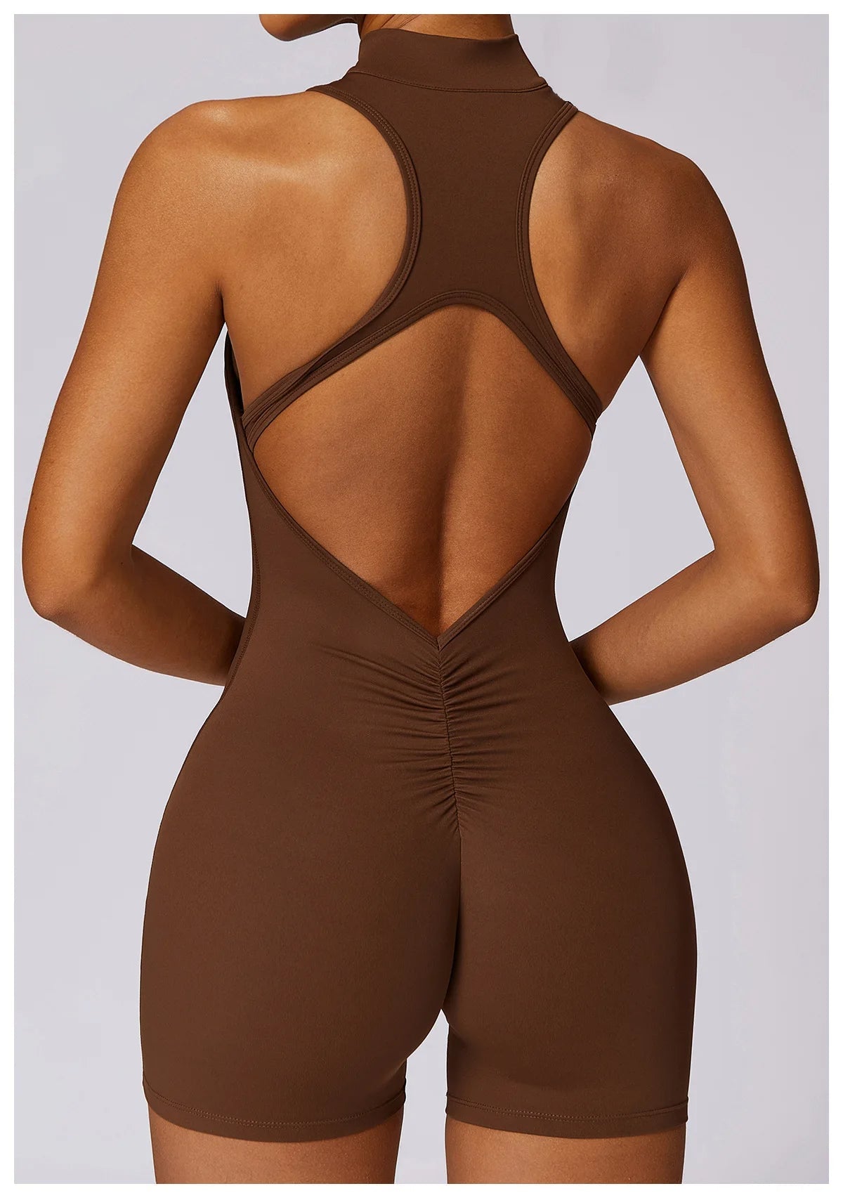 Pink Workout Short Jumpsuit Set