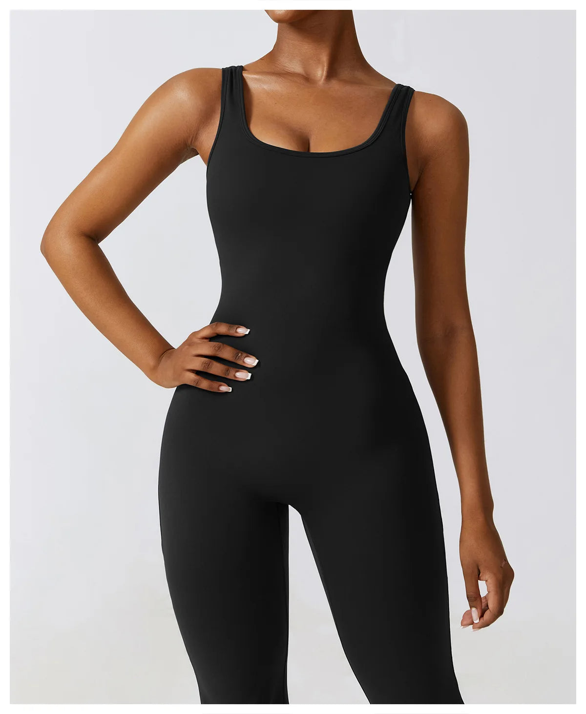 Black women's gym set