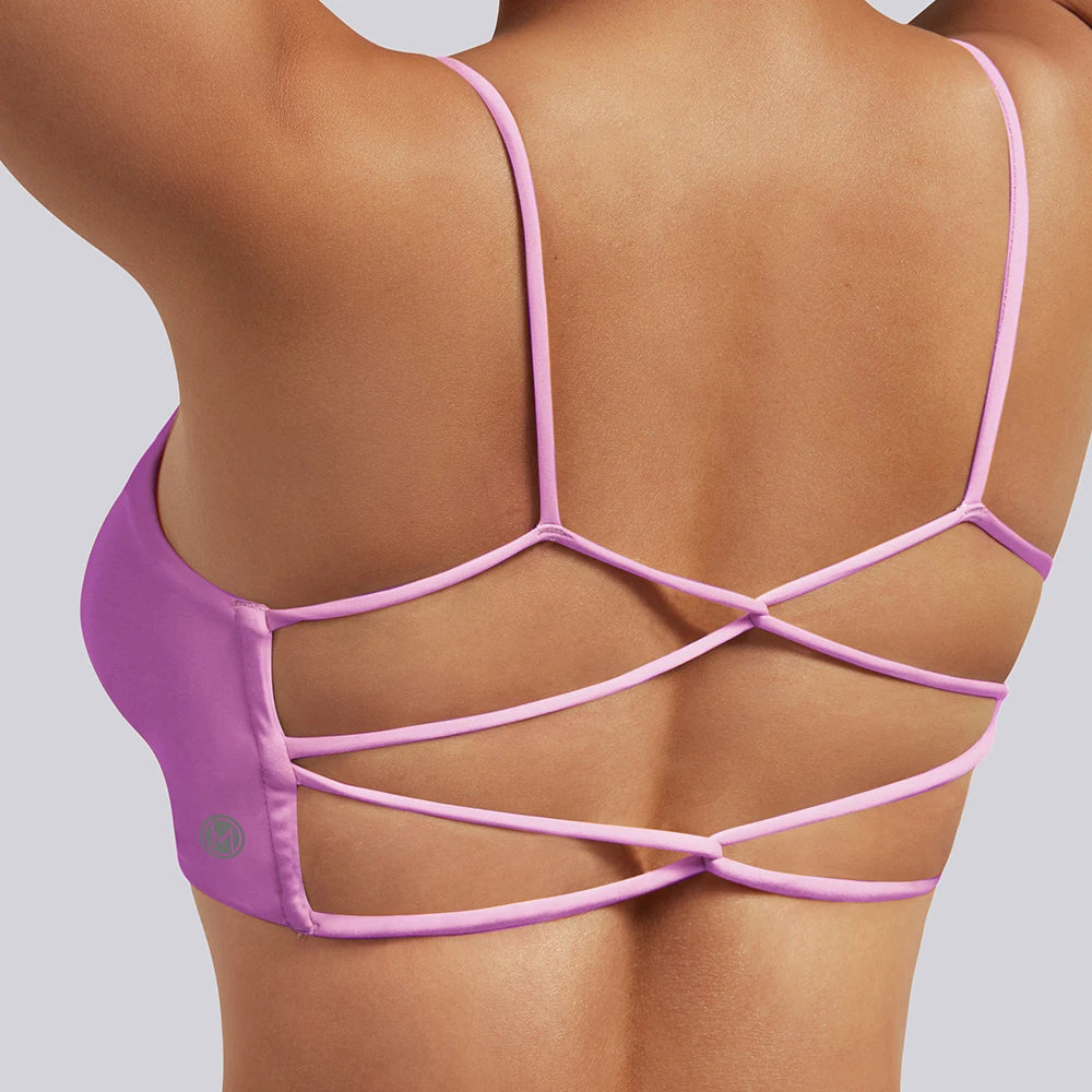 Crop top deportivo mujer Rosa