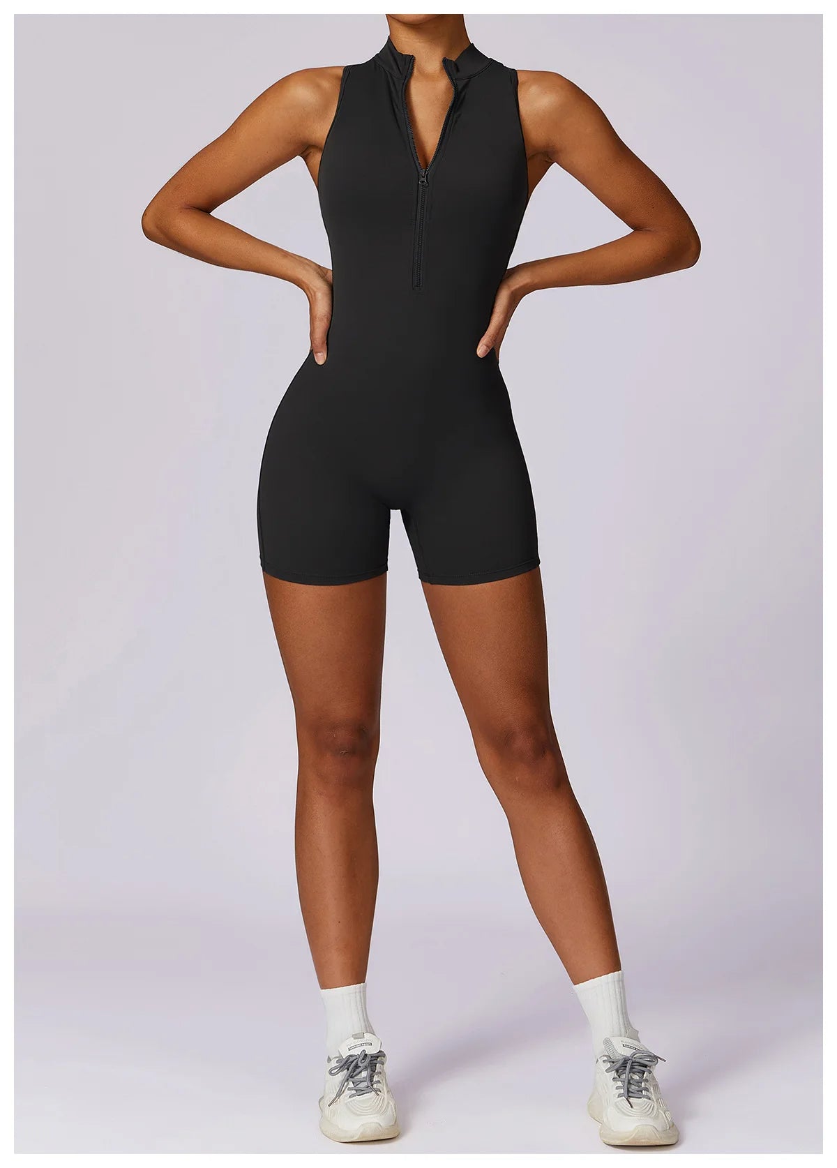 Pink Workout Short Jumpsuit Set