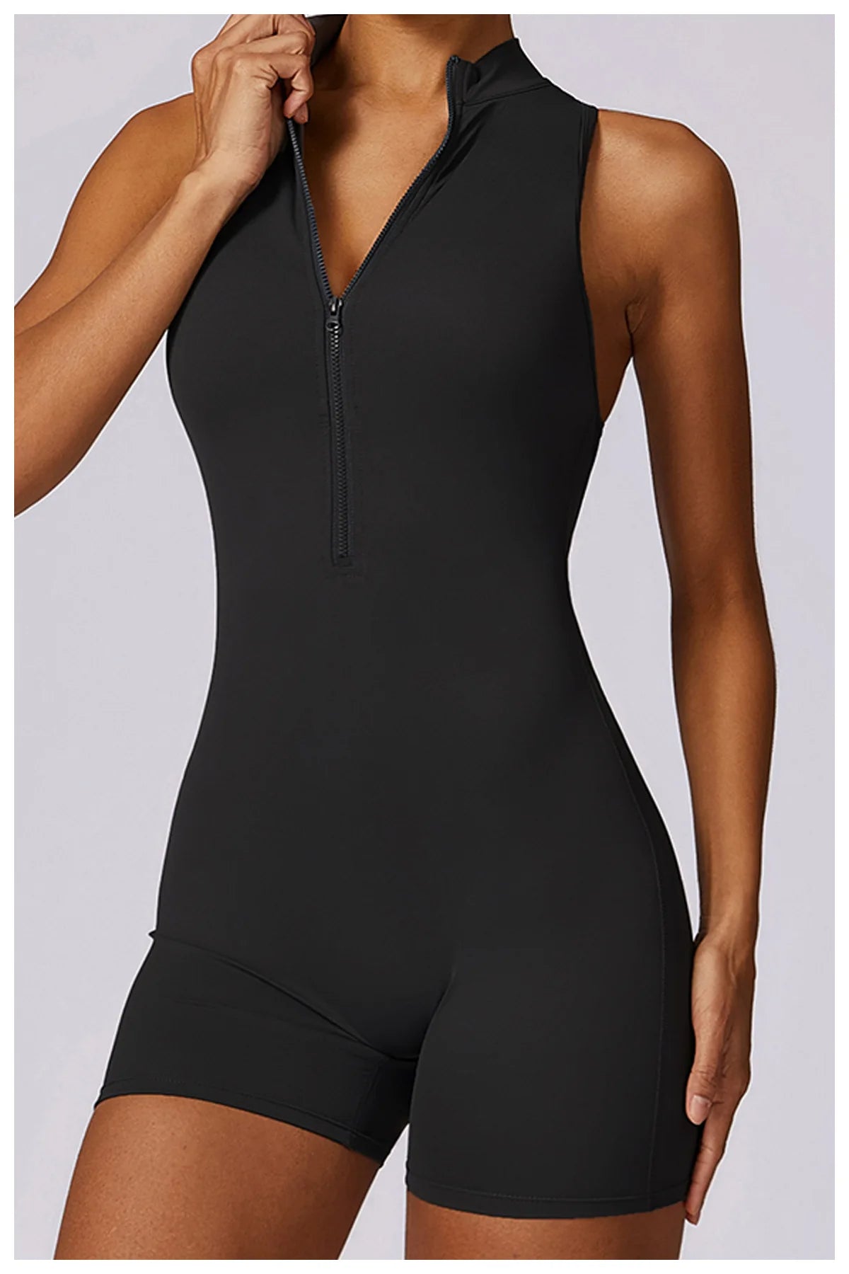 Pink Workout Short Jumpsuit Set