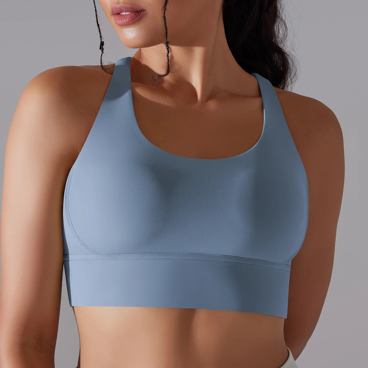 Crop top deportivo mujer Amarillo