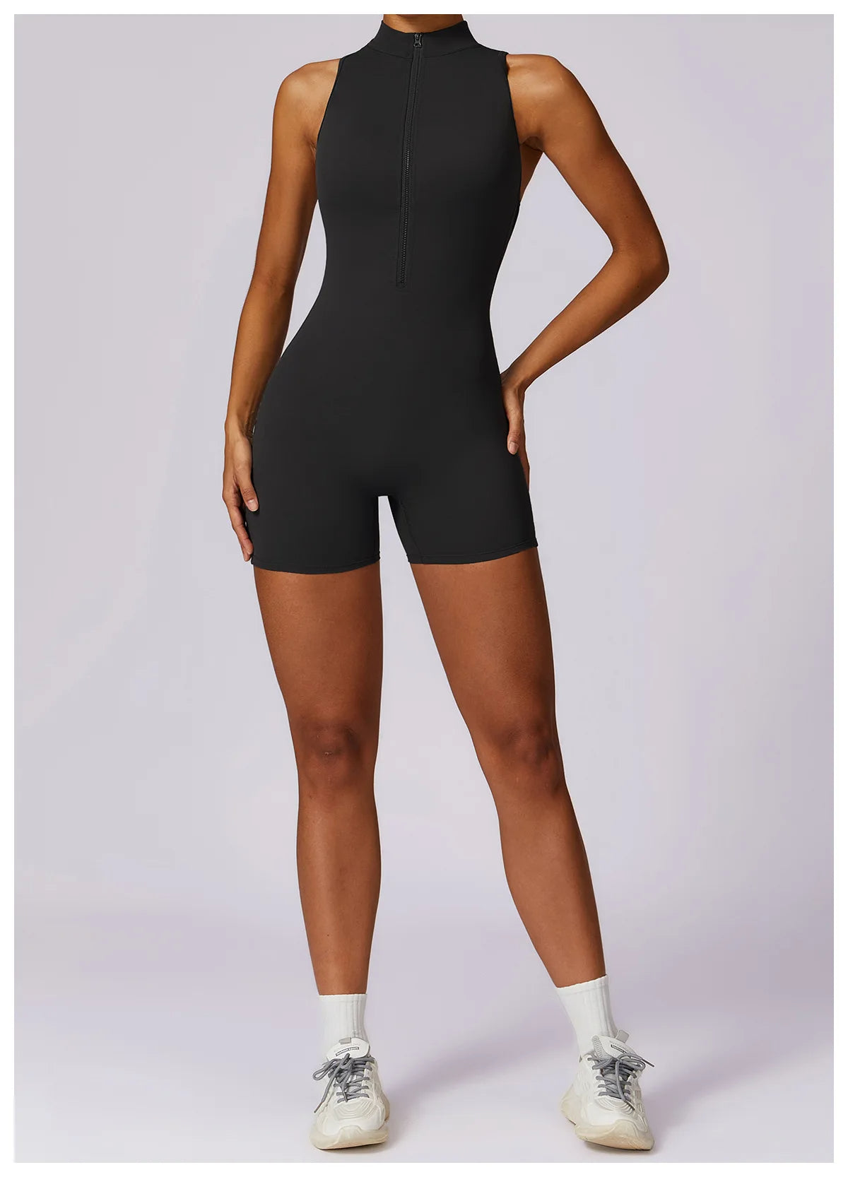 Pink Workout Short Jumpsuit Set