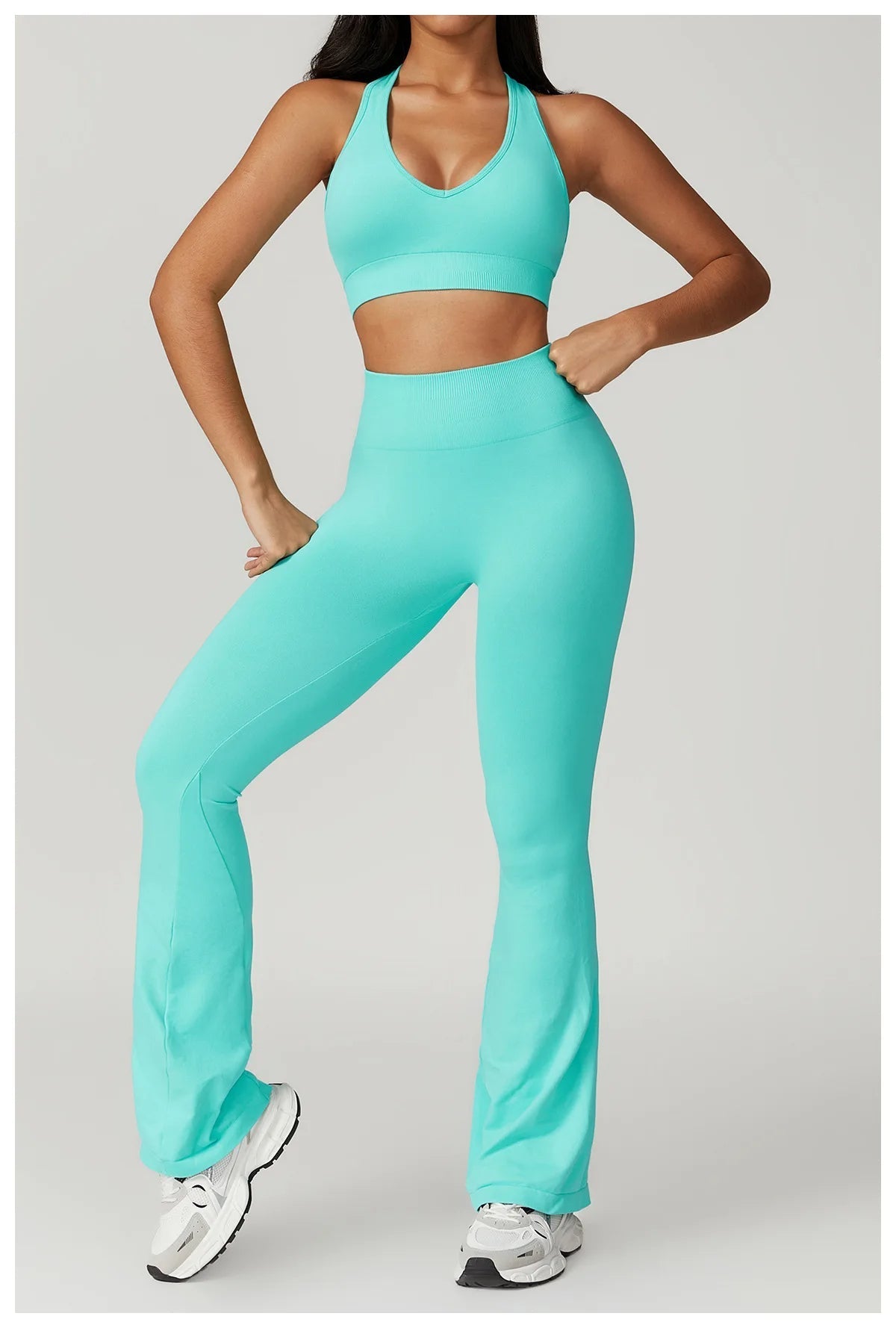 conjunto deportivo mujer Legging y Top sin costura