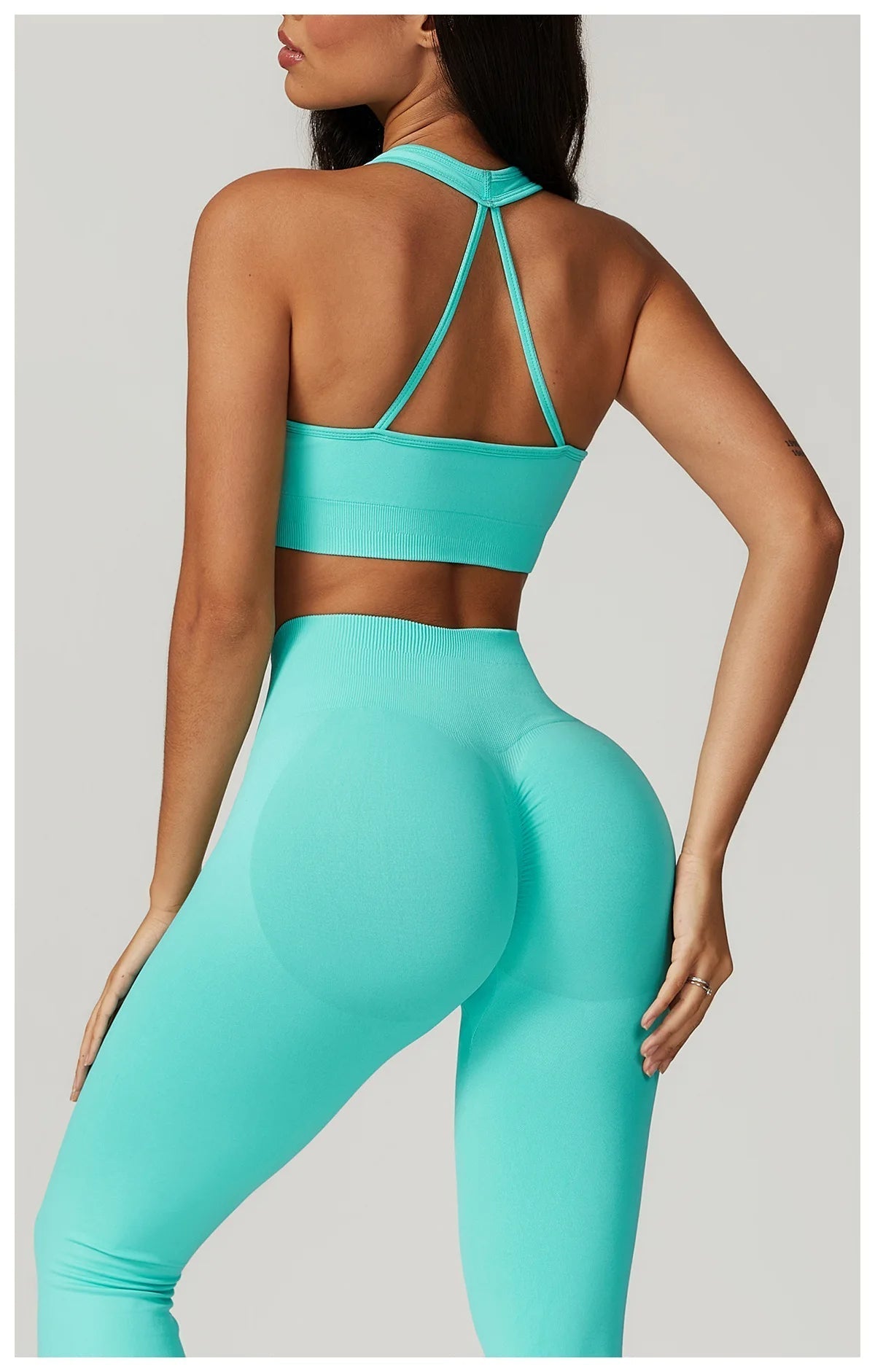 conjunto deportivo mujer Legging y Top sin costura