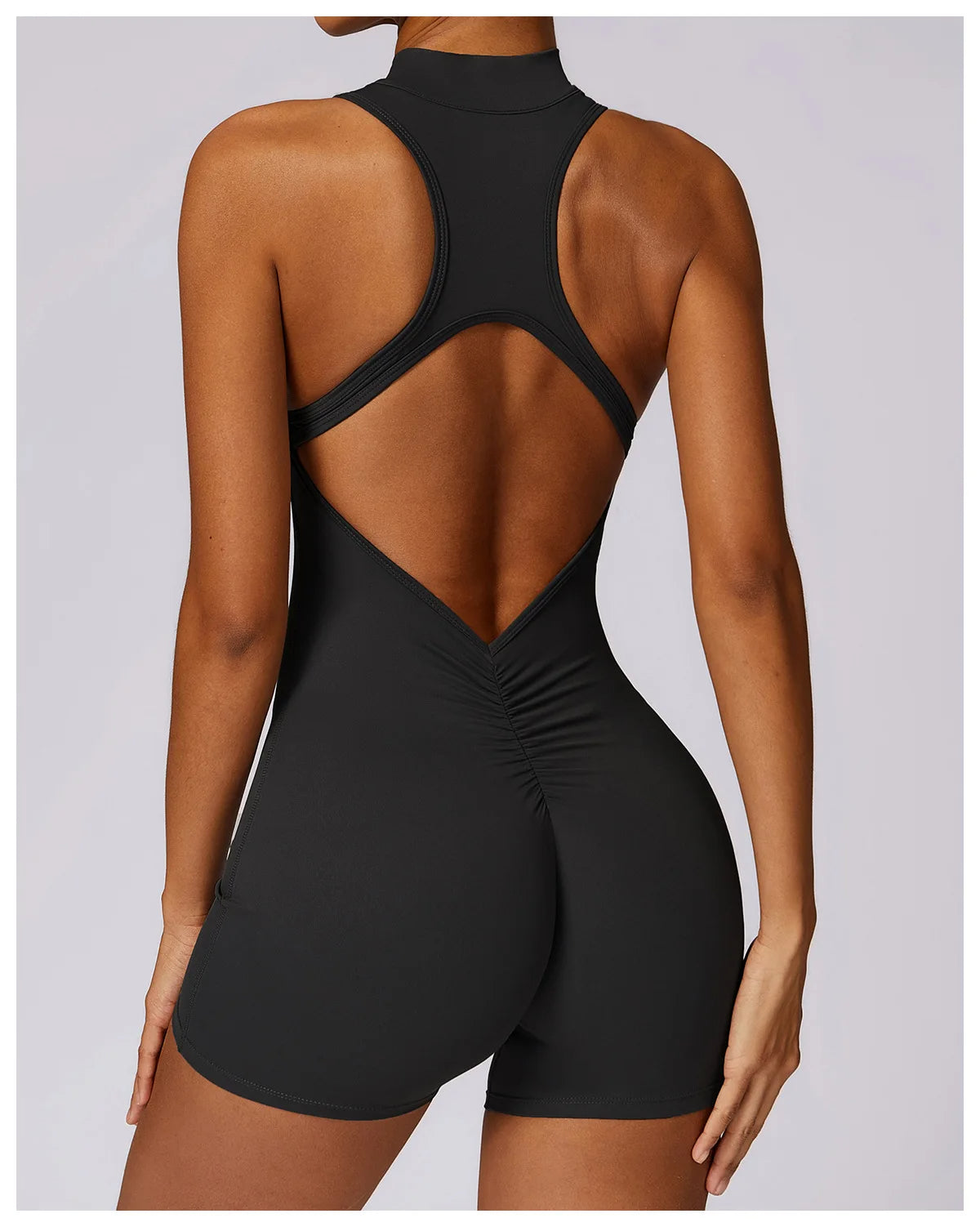 Pink Workout Short Jumpsuit Set