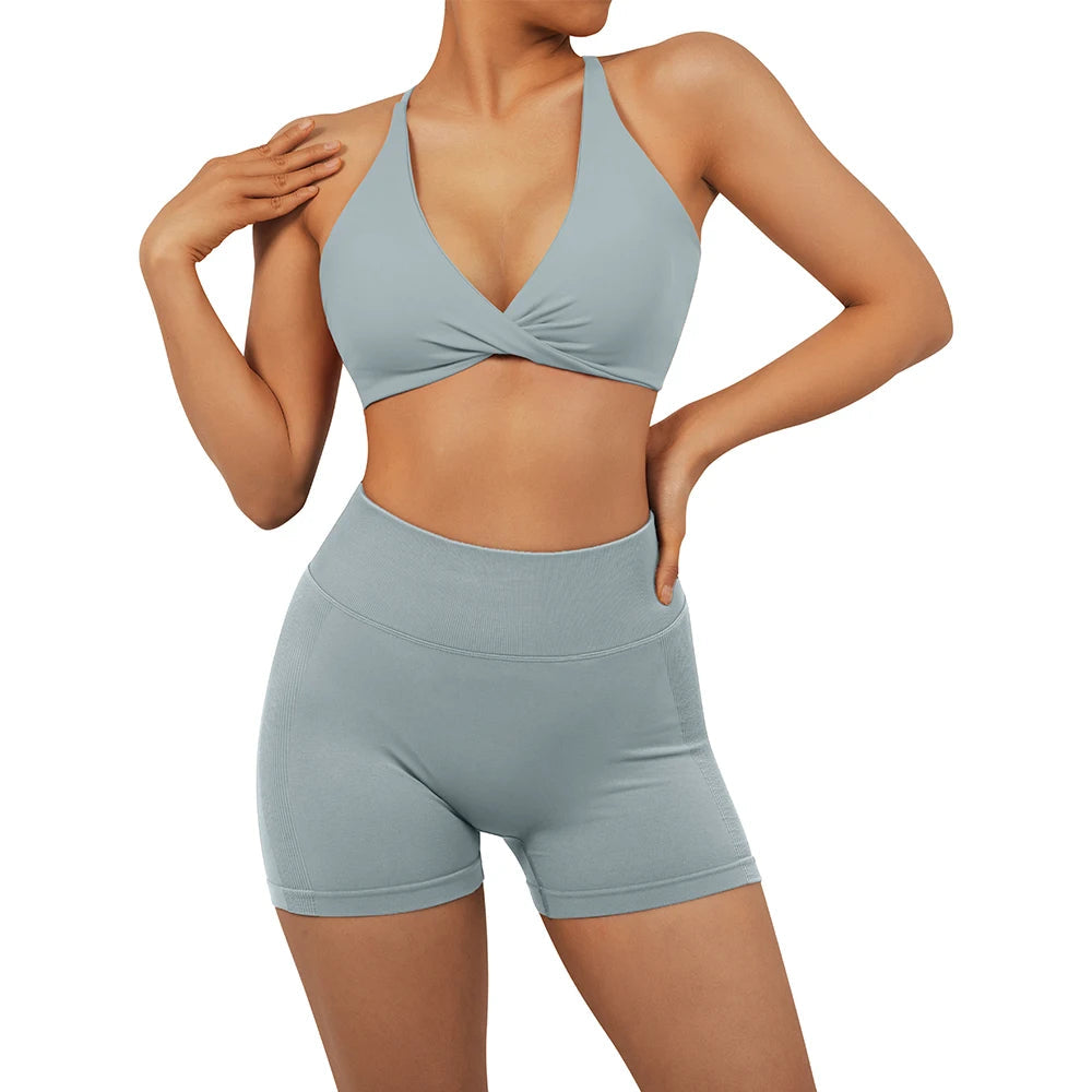 Top bra blanco deportivo mujer