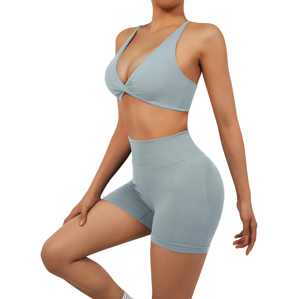 Top bra blanco deportivo mujer