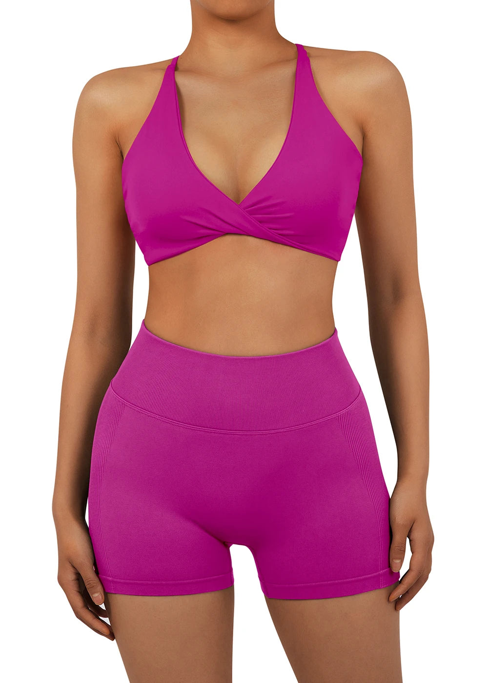 Top bra blanco deportivo mujer