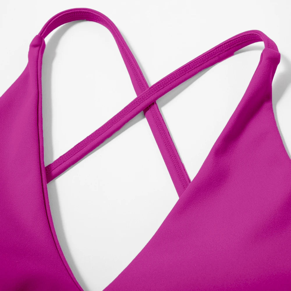 Top bra blanco deportivo mujer