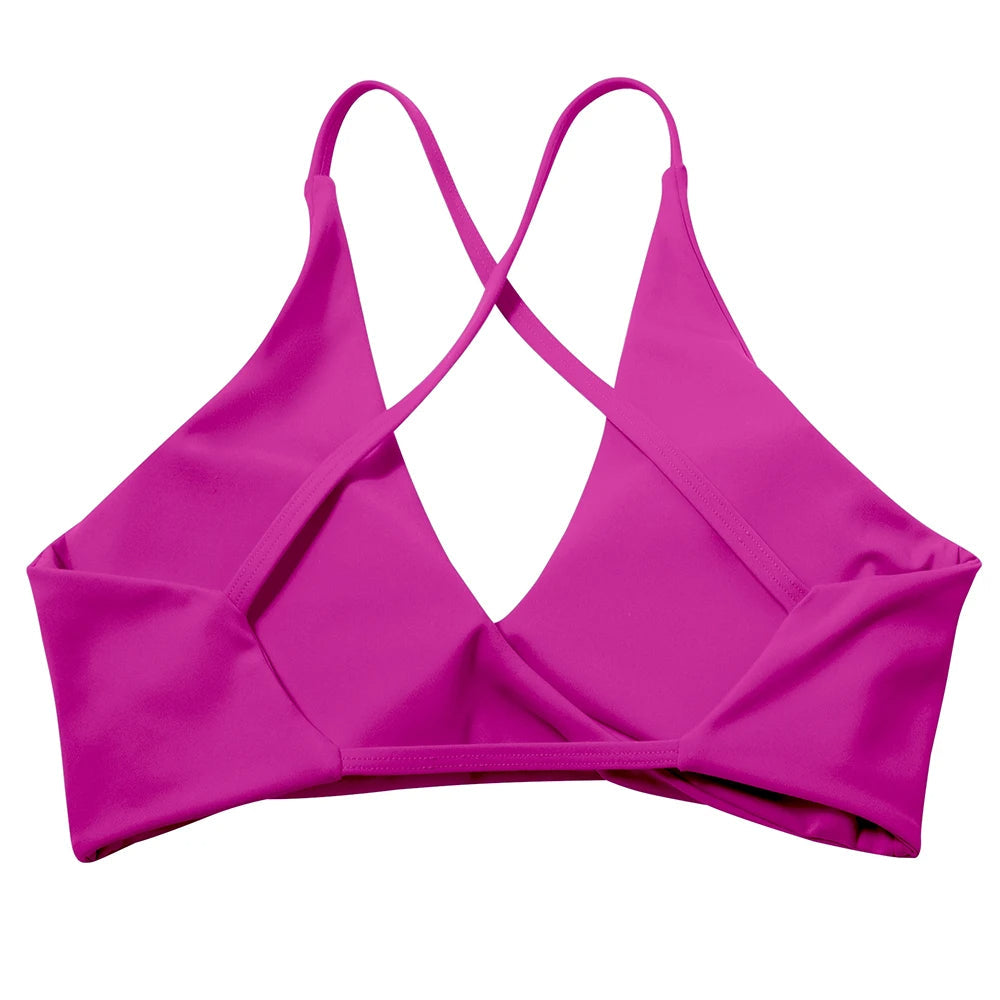 Top bra blanco deportivo mujer