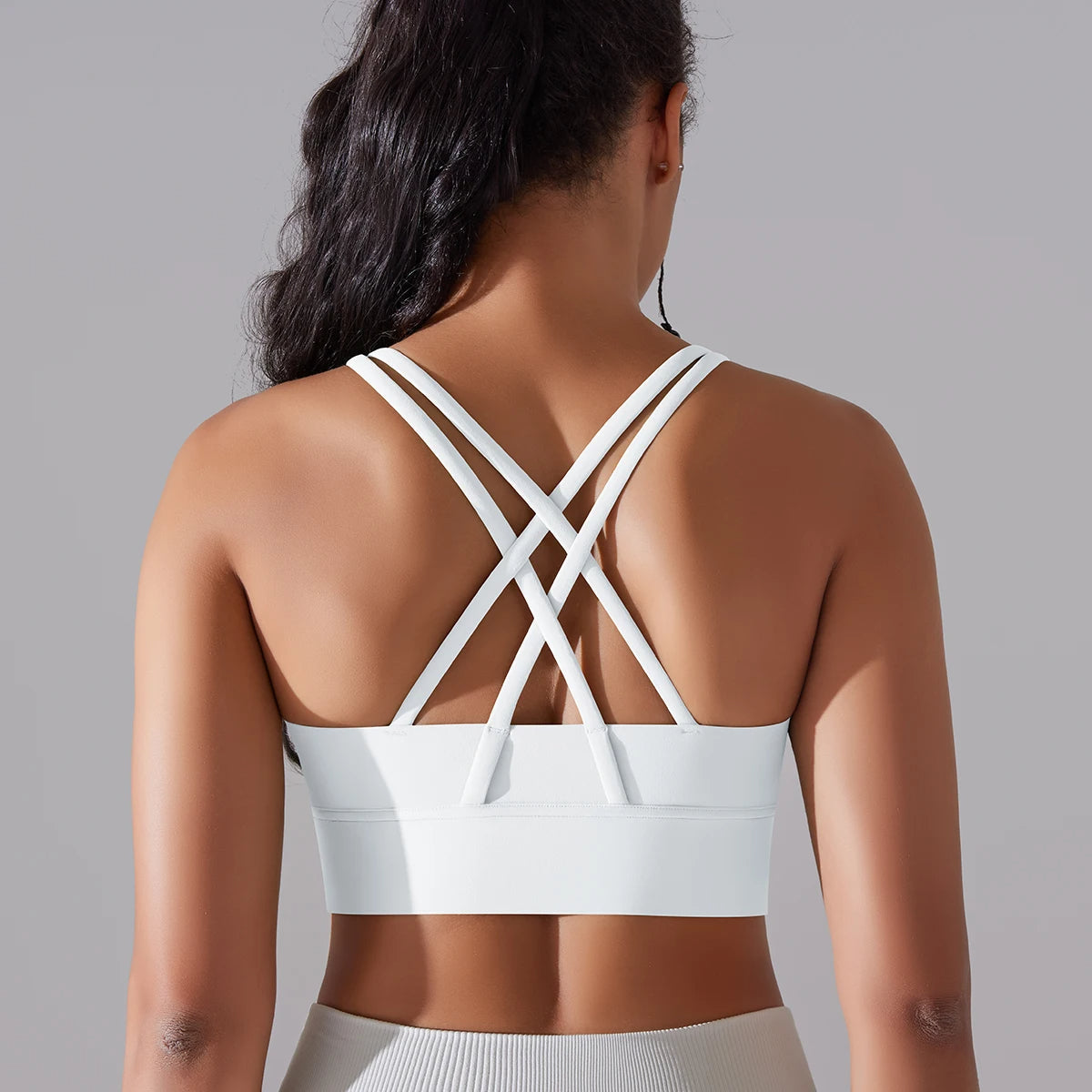 Crop top deportivo mujer Amarillo