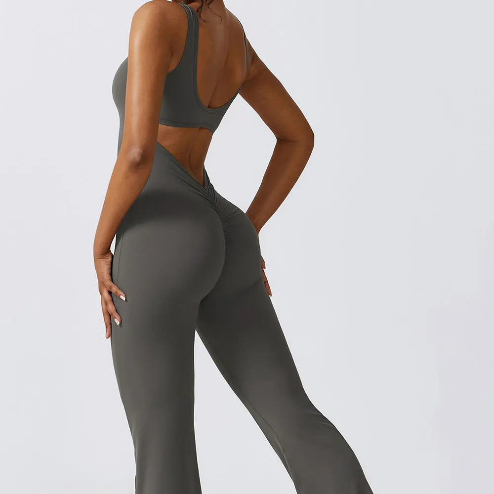 Black women's gym set