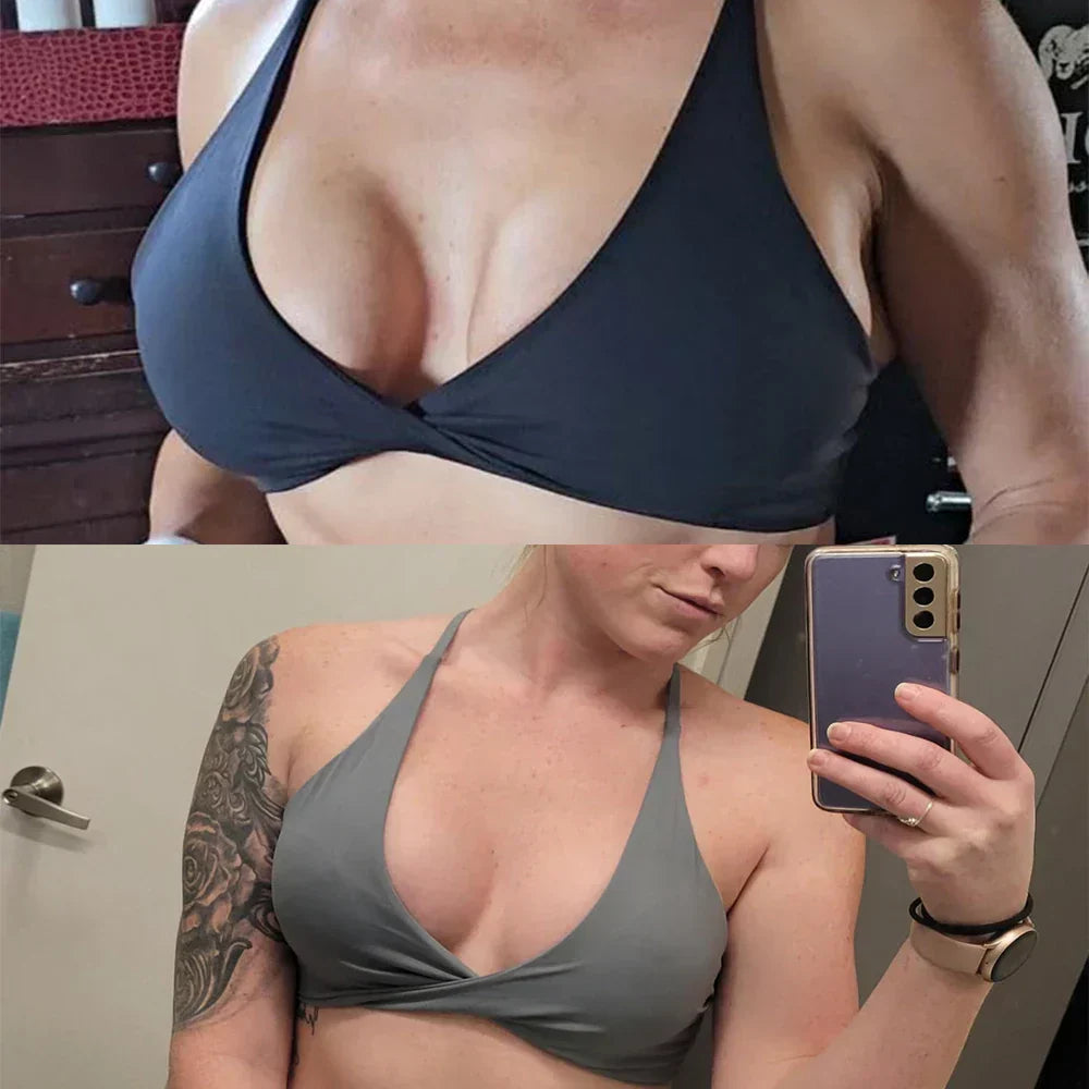 Top bra blanco deportivo mujer
