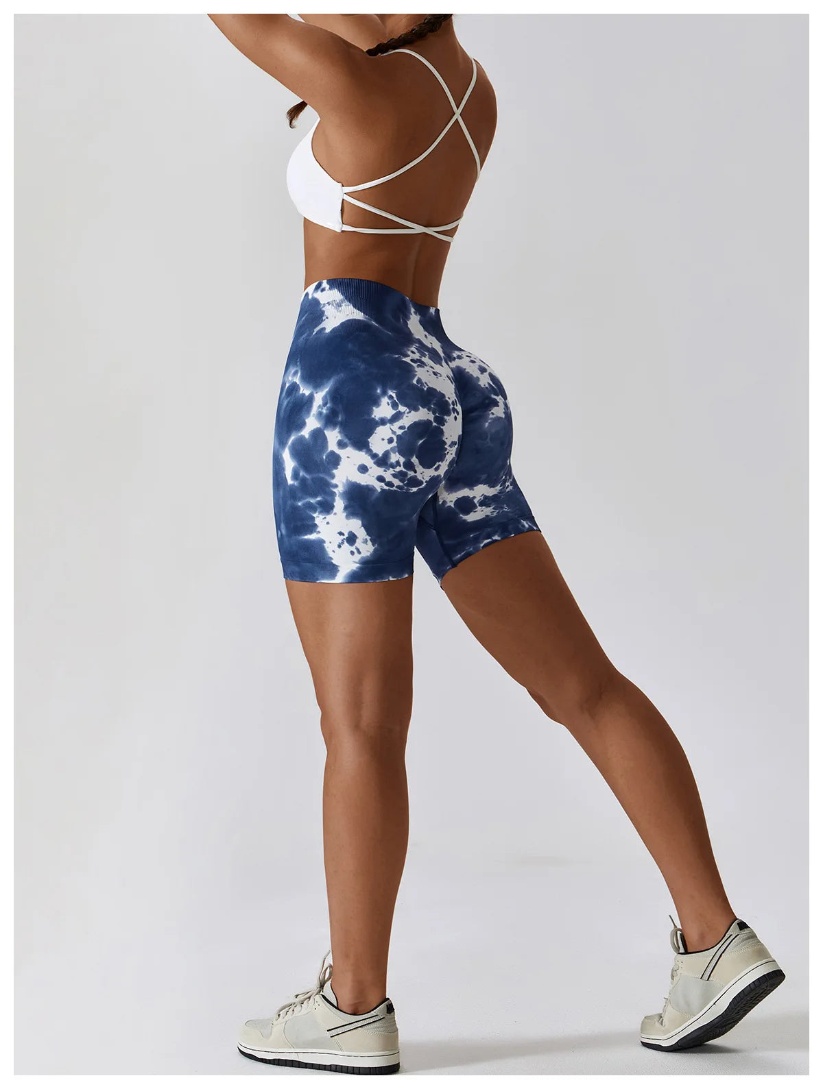 short de mujer deportivo Azul