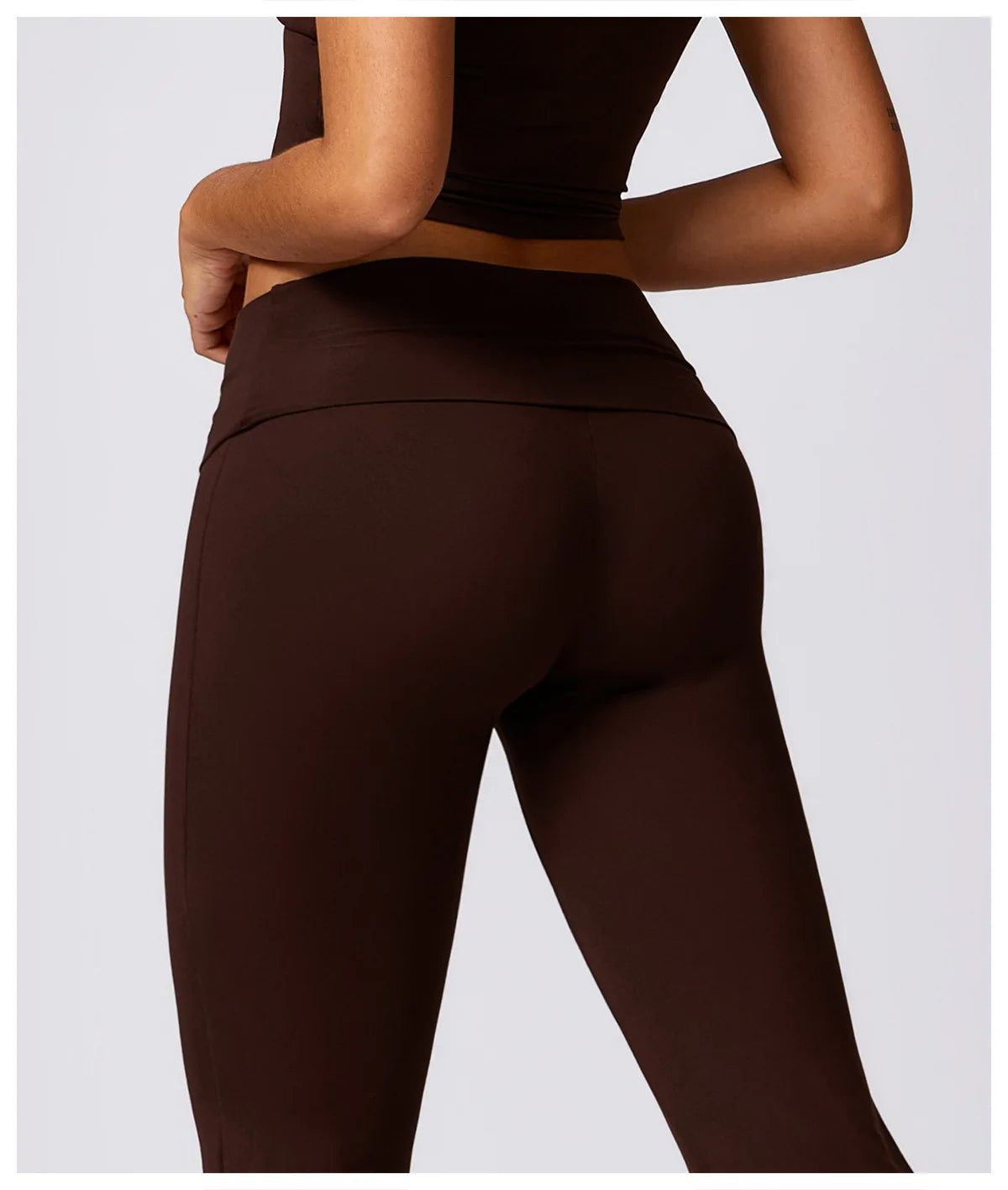 Leggings fitness mujer Marrón