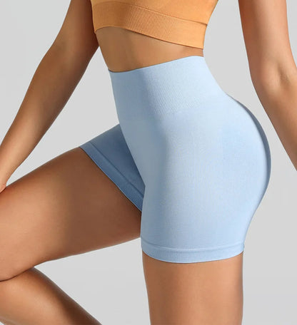 gym short deportivo mujer sin costuras naranja