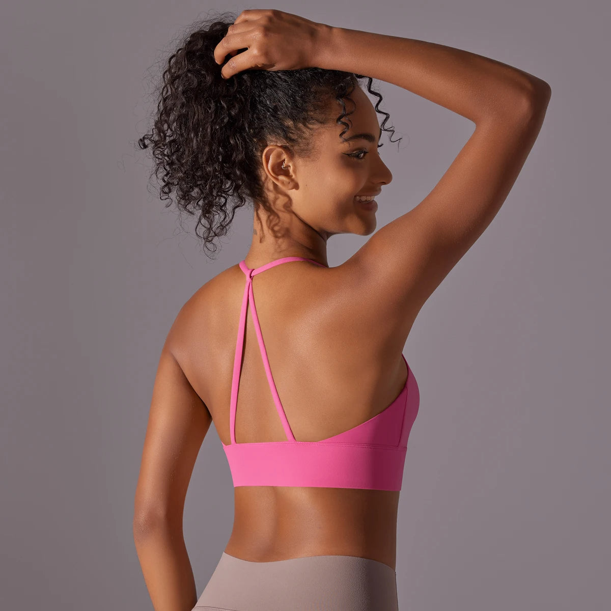 Top bra deportivo mujer Rosa