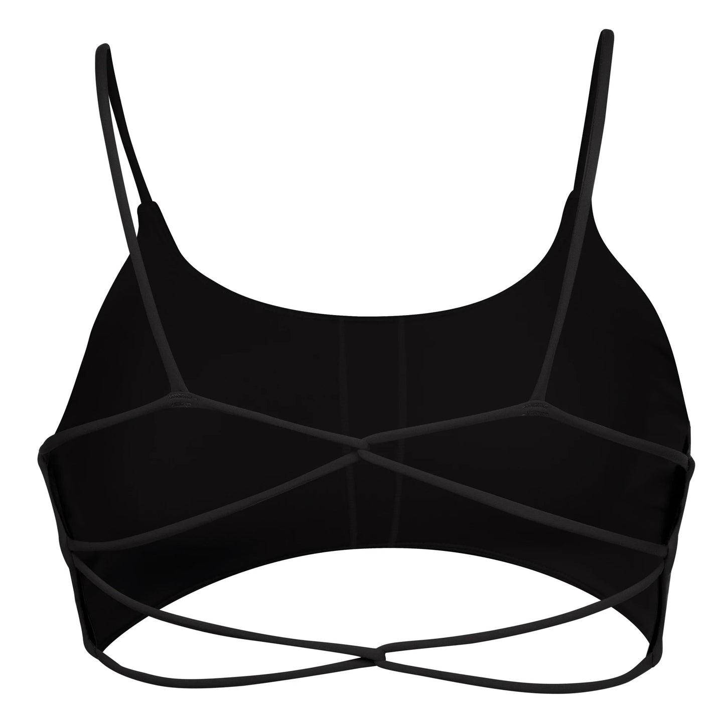 Crop top deportivo mujer Negro