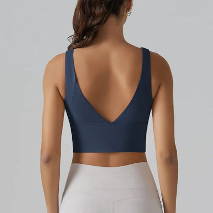 Top bra deportivo mujer azul marino