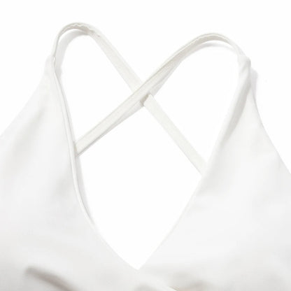 Top bra blanco deportivo mujer