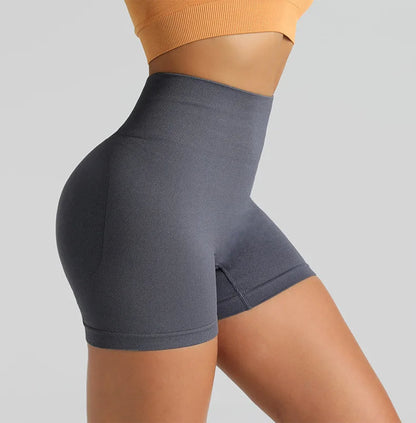 gym short deportivo mujer sin costuras naranja