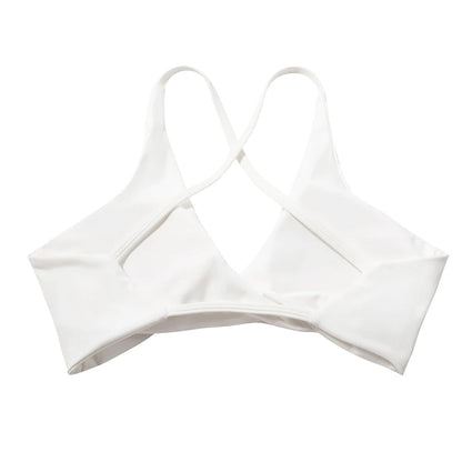 Top bra blanco deportivo mujer