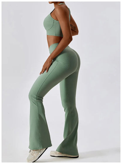 leggings mujer deporte cintura alta verde