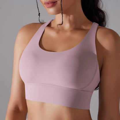 Crop top deportivo mujer Morado