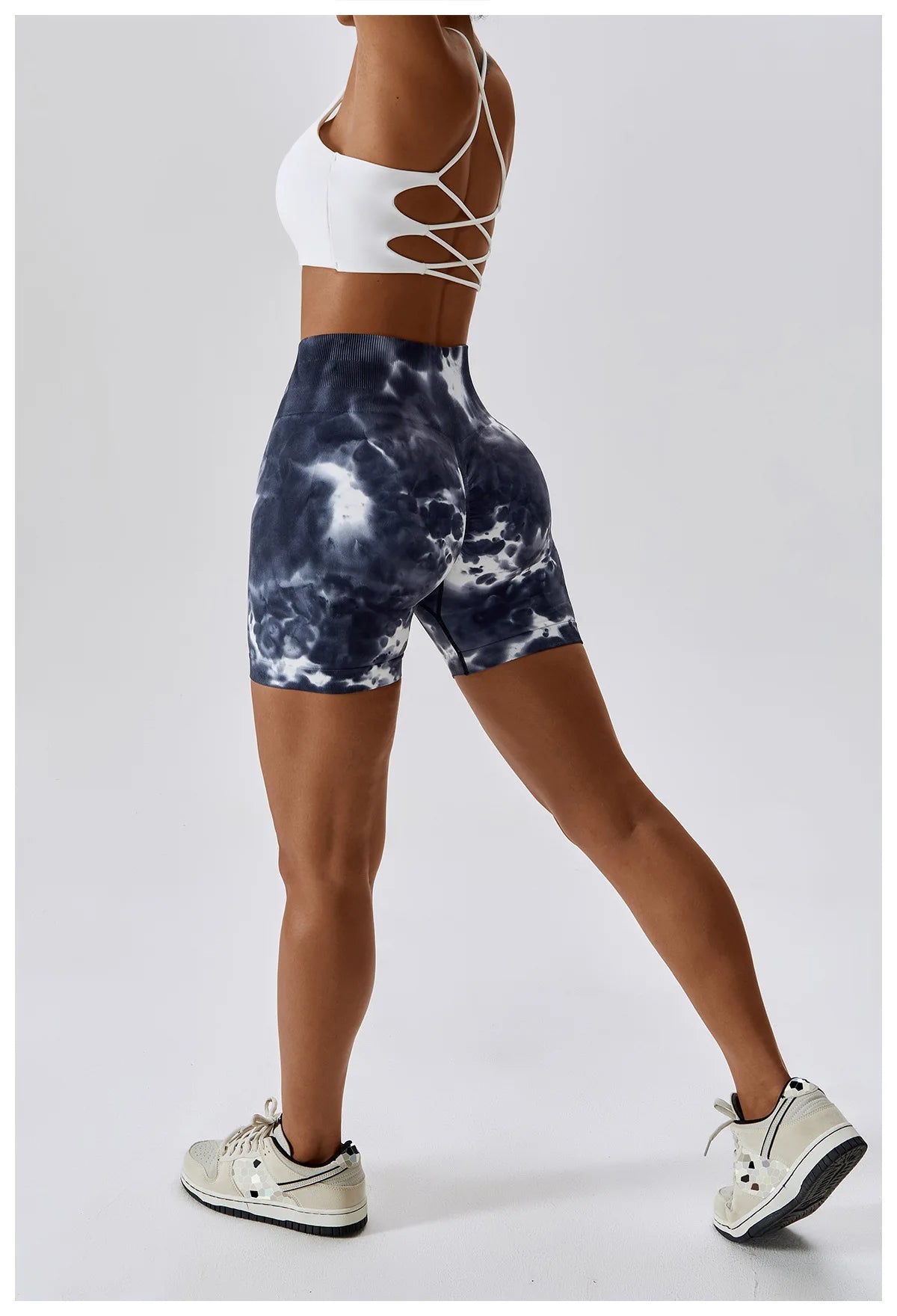 short de mujer deportivo Azul