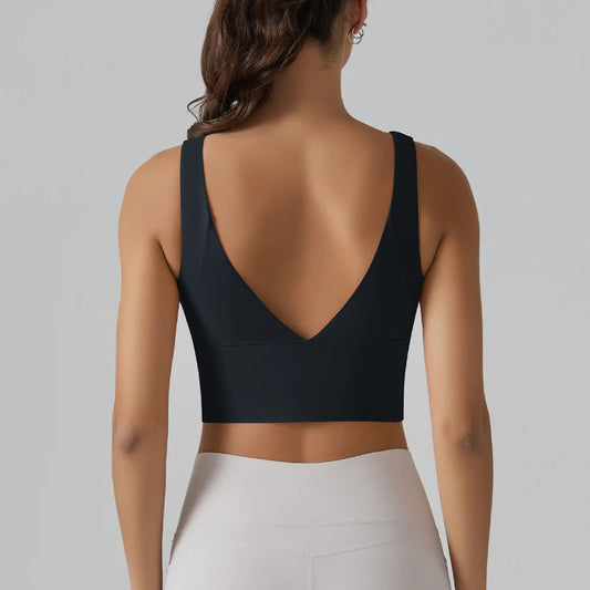 Top bra deportivo mujer Negro