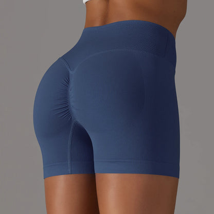 short de licra para mujer Azul