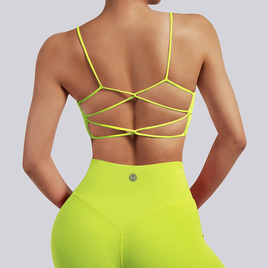 Crop top deportivo mujer Verde