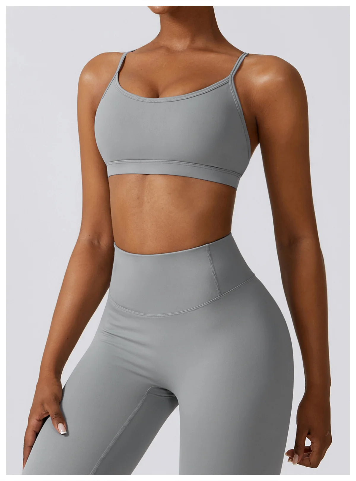 Top brasier deportivo mujer Gris