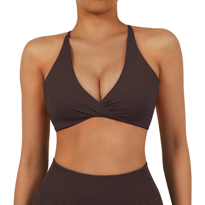 Top bra blanco deportivo mujer