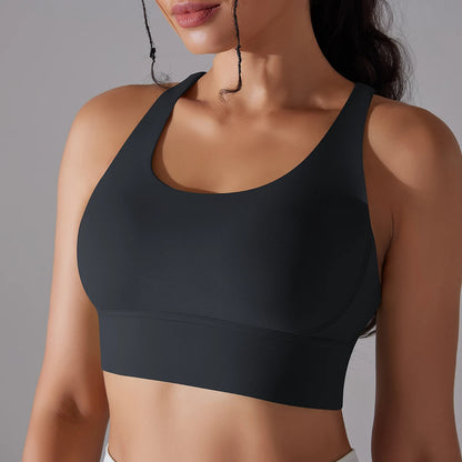 Crop top deportivo mujer Gris